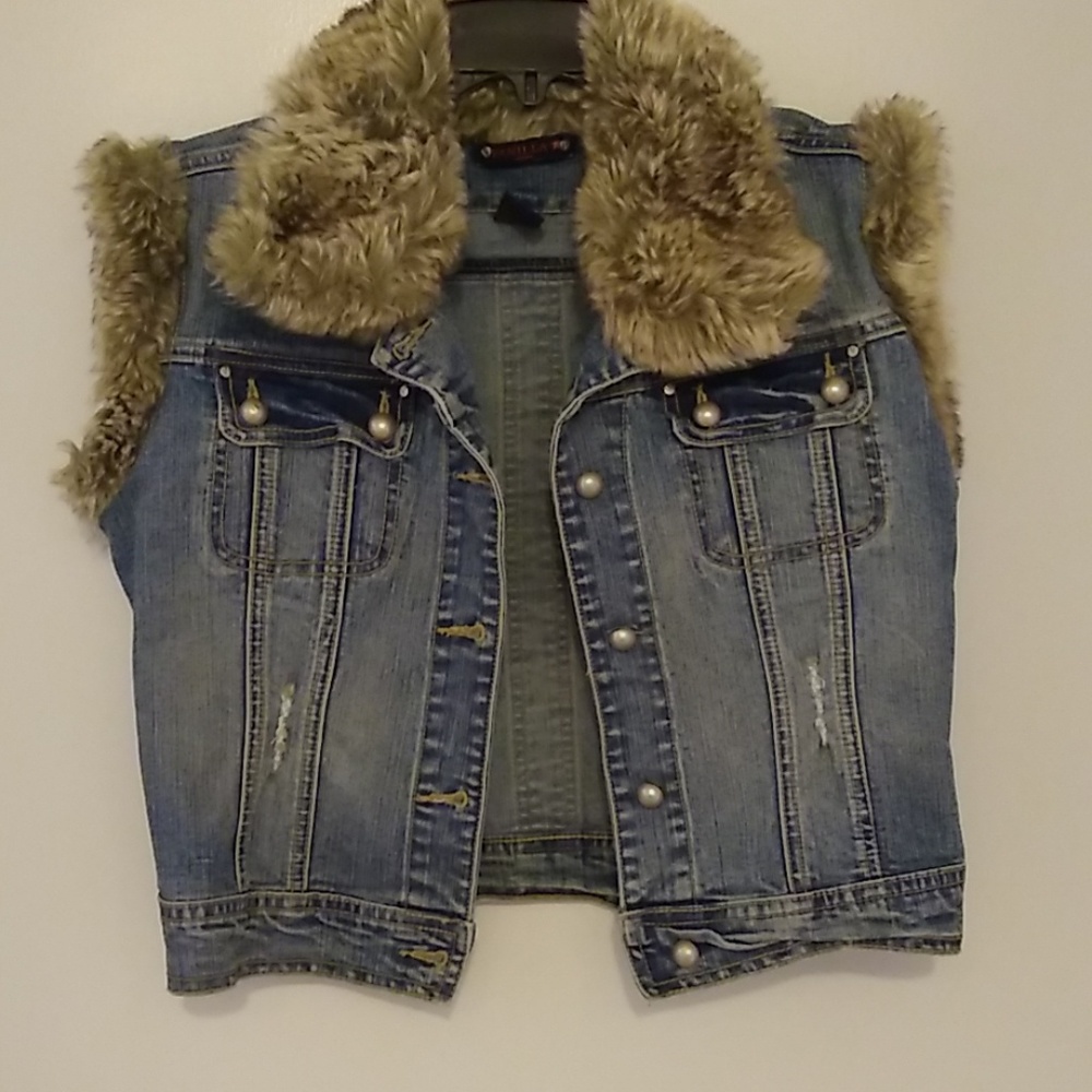 Blue jean vest